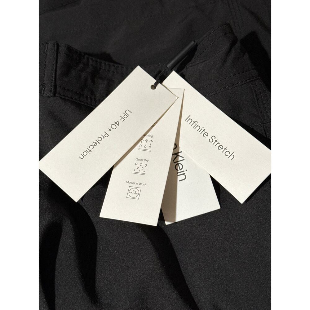 Calvin Klein Black Board Shorts Swim Trunks Boardshorts L NWT - Picture 8 of 11